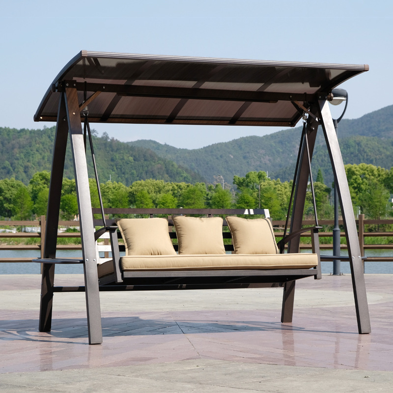 Hot Selling Patio Garden Swing Chair Hanging Lounge Chair Outdoor 3 seater Adult Swing Chair