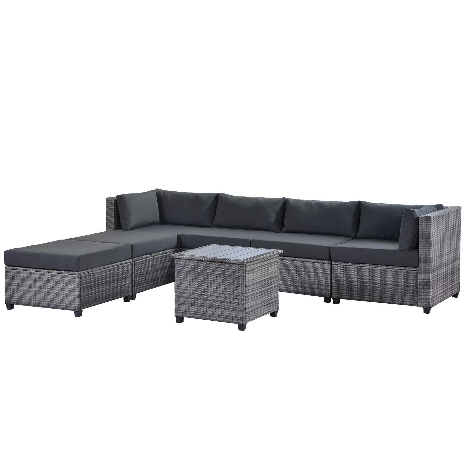 Outdoor balcony furniture Nordic PE rattan can be freely combined sofa set