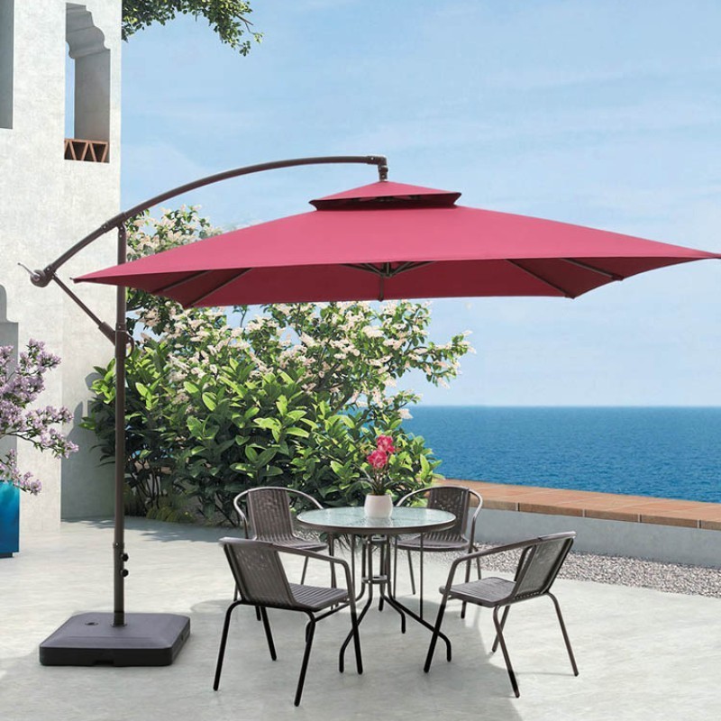 Wholesale Hot Sale Patio Furniture Outdoor Umbrella Garden Cantilever Banana Hanging Umbrella Modern Beach Umbrella 3m