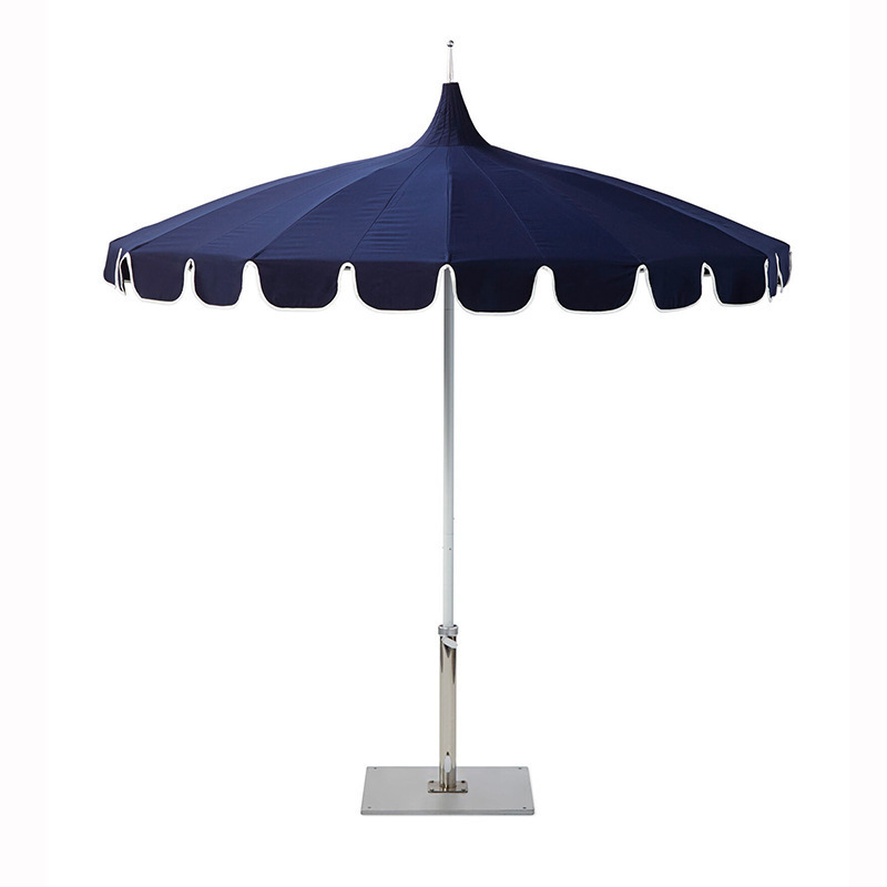 2024 Customized Color Courtyard Outdoor Garden Outdoor Canopy Sun Shade Shelter Aluminum Pole Pagoda Umbrella