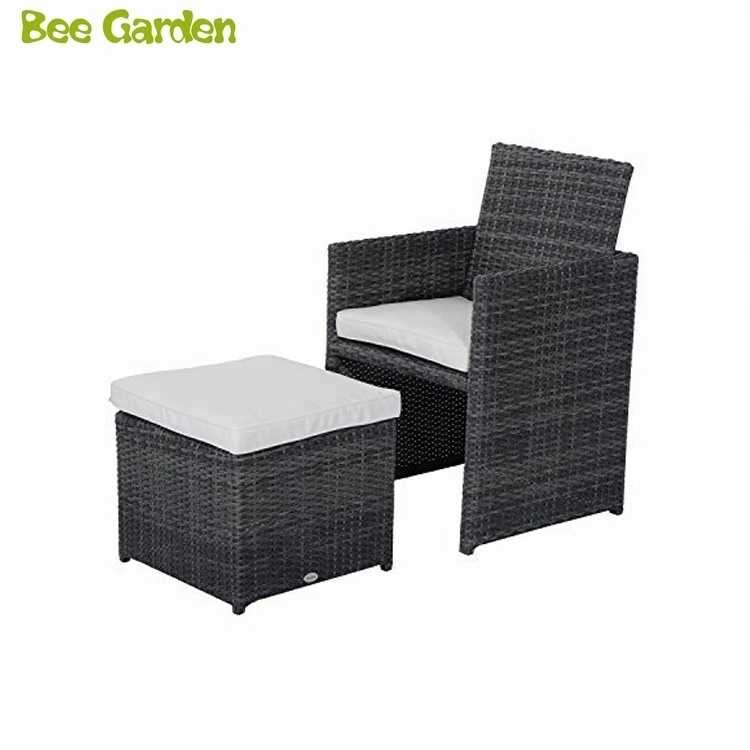 5 Pcs Patio Dining Set Pe Whicker Rattan Living Room Outdoor Garden Rattan Furniture Set