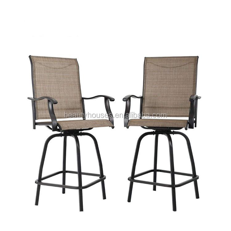 3Piece Outdoor Bar patio Furniture Sets Nordic Swivel Stools Bar Chair Kitchen High Chair For Bar Table