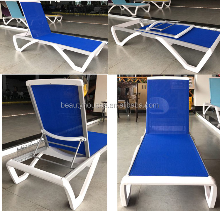 High quality swimming pool chair aluminum sun lounger