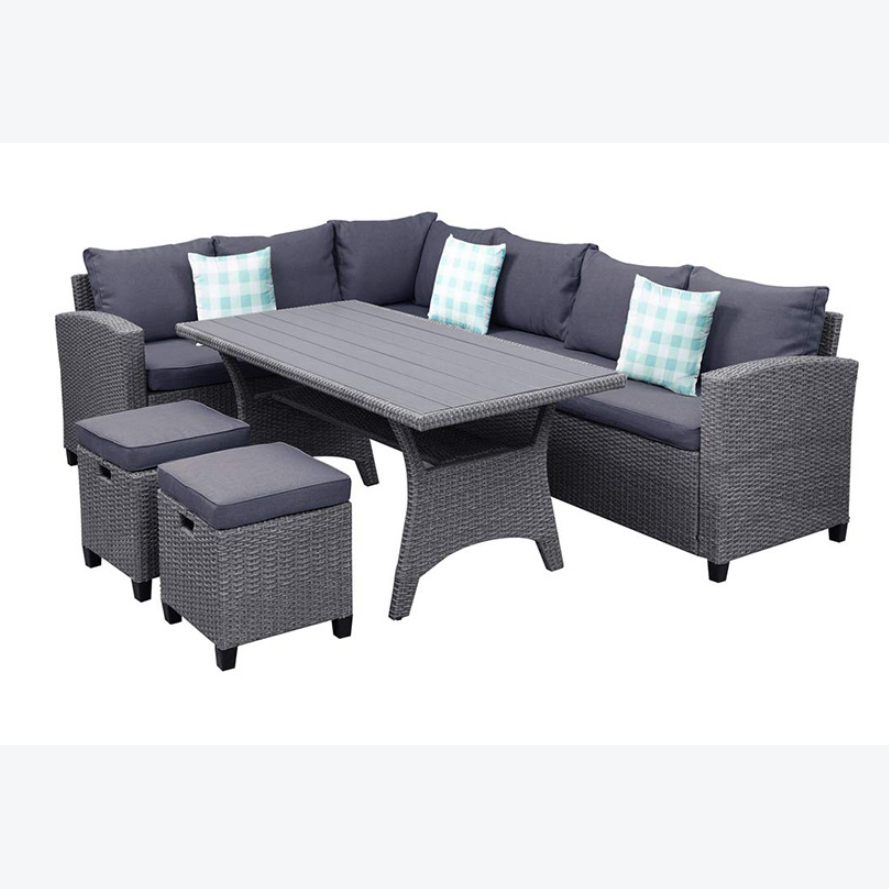 Outdoor Patio Furniture Outdoor Modern Metal Corner Outdoor Furniture Set Outdoor Furniture Modular Sofa Sets