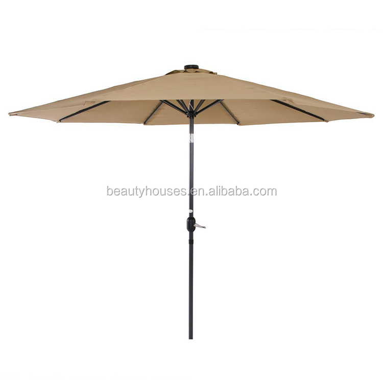 9 FT stock Patio Outdoor Umbrella with Push Tilt