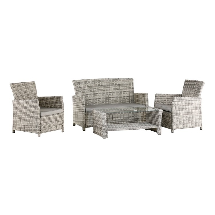 4 Pieces terrace Furniture Garden Rattan Sofa Patio Furniture Sets