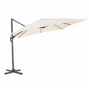 Cantilever Banana Hanging Umbrella 3x4m Outdoor Furniture Contemporary Table Umbrella Garden Square Outdoor Big Sun Patio Beach