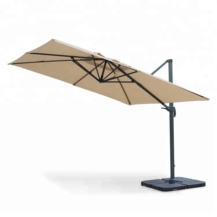 Outdoor Roma Hanging Umbrellas 3*4m in Stock Heavy Duty Large Garden Parasol Outdoor Furniture Patio Umbrellas Aluminum Modern