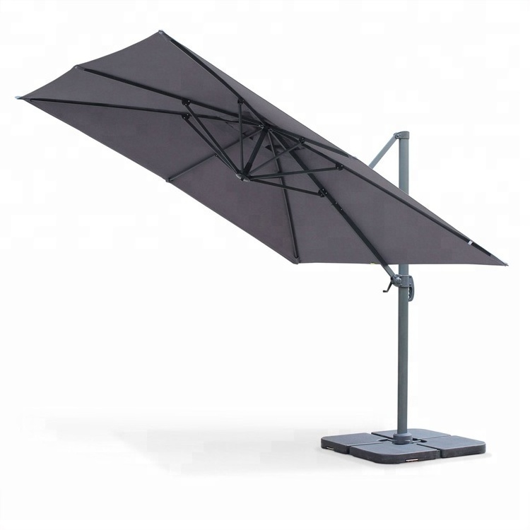 Outdoor Roma Hanging Umbrellas 3*4m in Stock Heavy Duty Large Garden Parasol Outdoor Furniture Patio Umbrellas Aluminum Modern