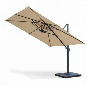 Outdoor Roma Hanging Umbrellas 3*4m in Stock Heavy Duty Large Garden Parasol Outdoor Furniture Patio Umbrellas Aluminum Modern