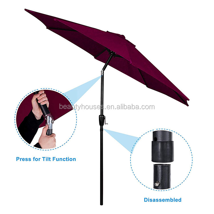 Outdoor UV protect 2.7m market umbrella table beach umbrella