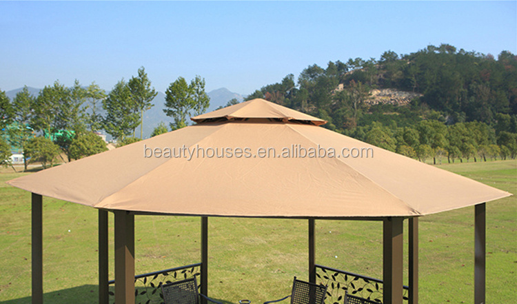 Patio 4x4 gazebo steel octagonal pavilion gazebo