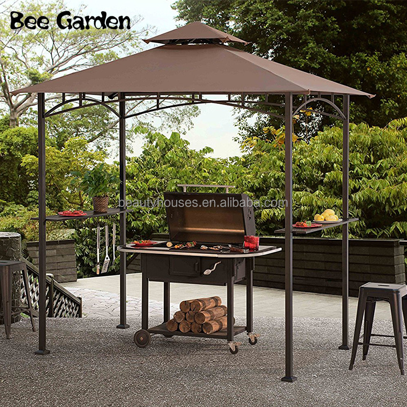 Outdoor Gazebo Garden Metal Hardtop Grill BBQ Gazebo Tent Patio Gazebo