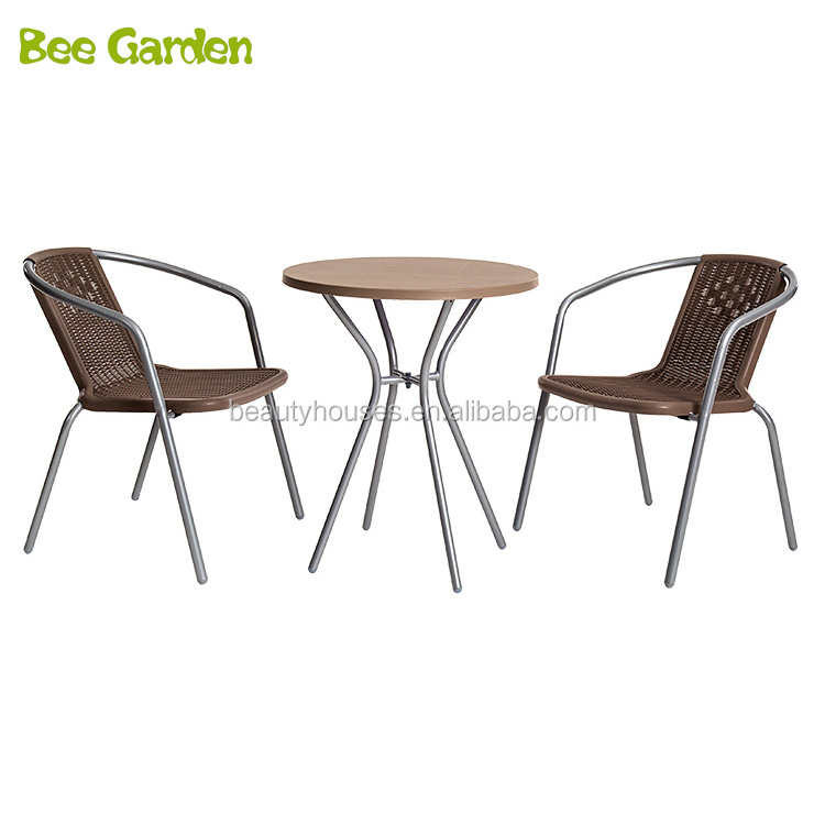 Bistro Sets Metal Patio Chair Set Furniture Cast Antique Outdoor Aluminum Garden Patio Table and Chair Set