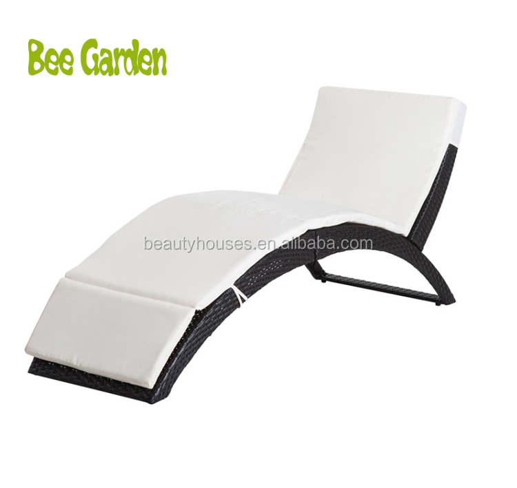 Outdoor Swimming Pool Chair Sun Lounger Rattan Beach Sun Lounger