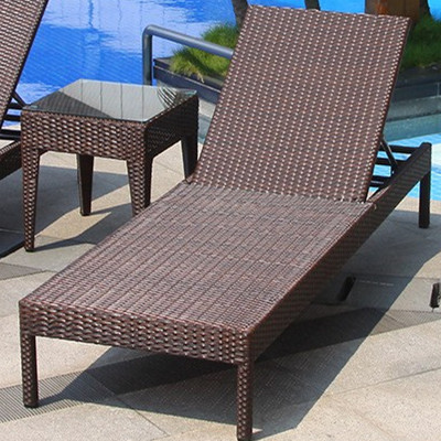 Outdoor leisure beach chairs Villa pool bed Hotel balcony leisure woven rattan benches