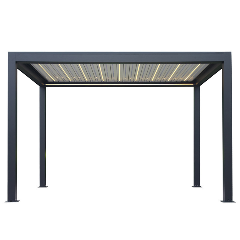 Folding Pergola Installation Smart Roof Pergola Wasserdicht Patio Gazebo Aluminium Pergola Aluminum Outdoor High Quality Pvc