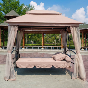 High Quality Outdoor Furniture Metal Frame Garden Swing Bed Indoor Outdoor Rocking Chairs Garden Canopy Chair Swing Bed