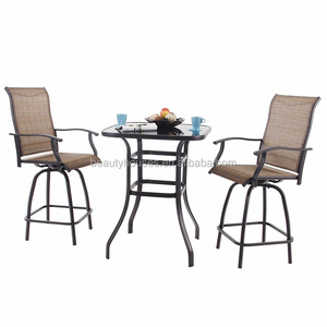 3Piece Outdoor Bar patio Furniture Sets Nordic Swivel Stools Bar Chair Kitchen High Chair For Bar Table