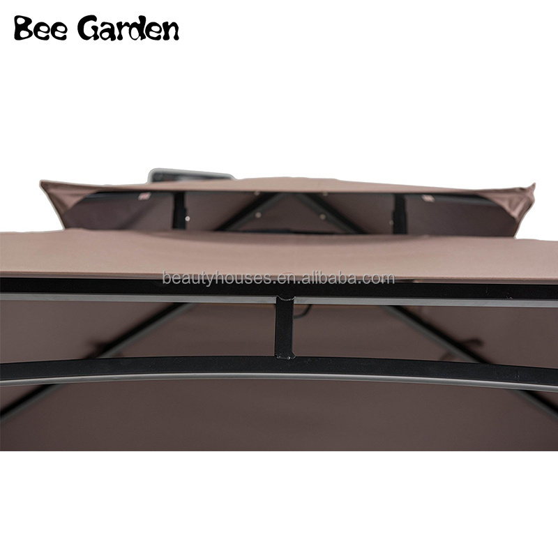 Outdoor Gazebo Garden Metal Hardtop Grill BBQ Gazebo Tent Patio Gazebo