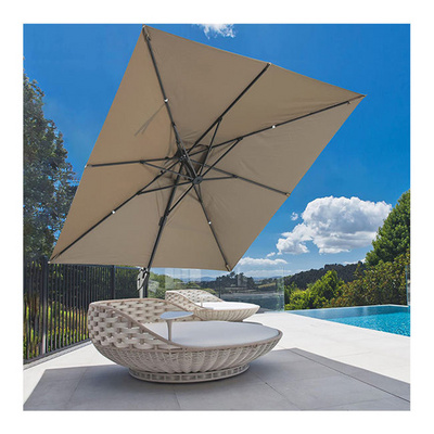 Commercial Square Heavy Duty Cantilever Umbrella Patio Parasol Large Restaurant Garden Outdoor Umbrella