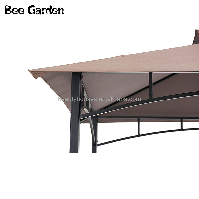 Outdoor Gazebo Garden Metal Hardtop Grill BBQ Gazebo Tent Patio Gazebo