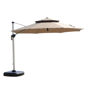 Wholesale Patio Garden Outdoor Furniture Cantilever Umbrella Economic Large Parasol Outdoor Garden Double Top Roma Umbrella