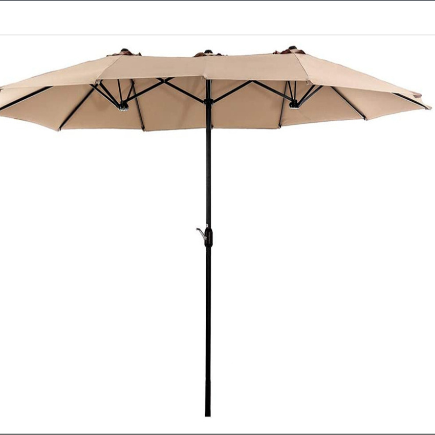 Factory Outdoor Furniture Big Size Outdoor Restaurant LED Parasol Umbrellas Cover Garden Patio Umbrellas For Restaurant