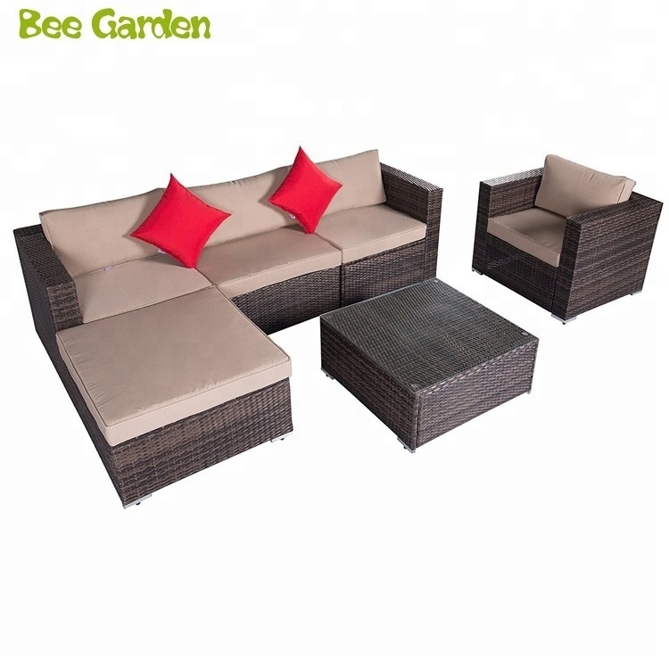 Rattan Furniture Wholesale Rooms to Go Outdoor Garden Patio Wicker Synthetic Kd Outdoor Garden Set Uv-resistant PE Rattan 8-15cm