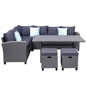 Outdoor Patio Furniture Outdoor Modern Metal Corner Outdoor Furniture Set Outdoor Furniture Modular Sofa Sets