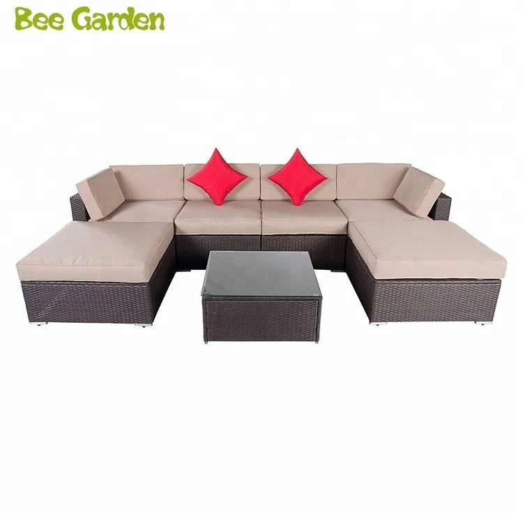 Rattan Furniture Wholesale Rooms to Go Outdoor Garden Patio Wicker Synthetic Kd Outdoor Garden Set Uv-resistant PE Rattan 8-15cm