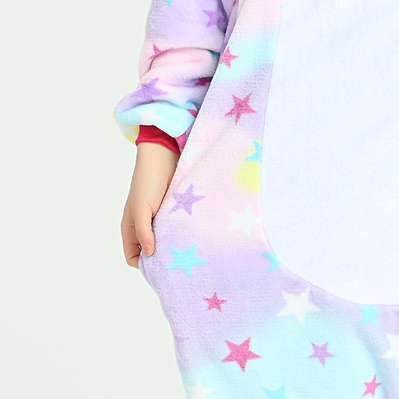 Retail Wholesale Animal Onesie Christmas Pajamas Flannel Cartoon Costume Glow At Night Unicorn Family Pijama Kigurumi