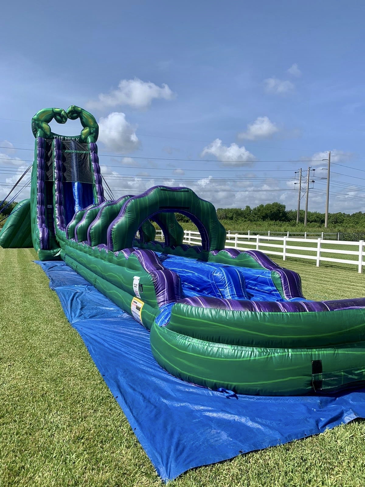 green large inflatable water slide with pool commercial waterslide for adults and kids