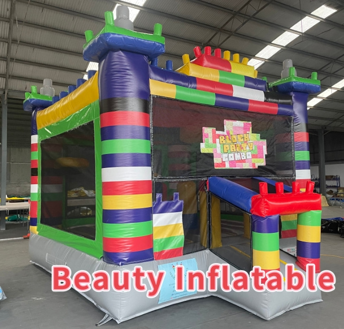 LEGO Theme Bounce House Inflatable Moonwalk Jumper Bouncer Bouncy Castle Jumping Commercial Bounce House Party Rentals