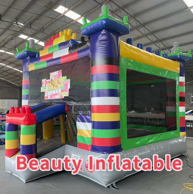 LEGO Theme Bounce House Inflatable Moonwalk Jumper Bouncer Bouncy Castle Jumping Commercial Bounce House Party Rentals