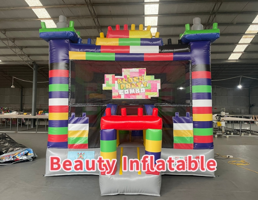 LEGO Theme Bounce House Inflatable Moonwalk Jumper Bouncer Bouncy Castle Jumping Commercial Bounce House Party Rentals