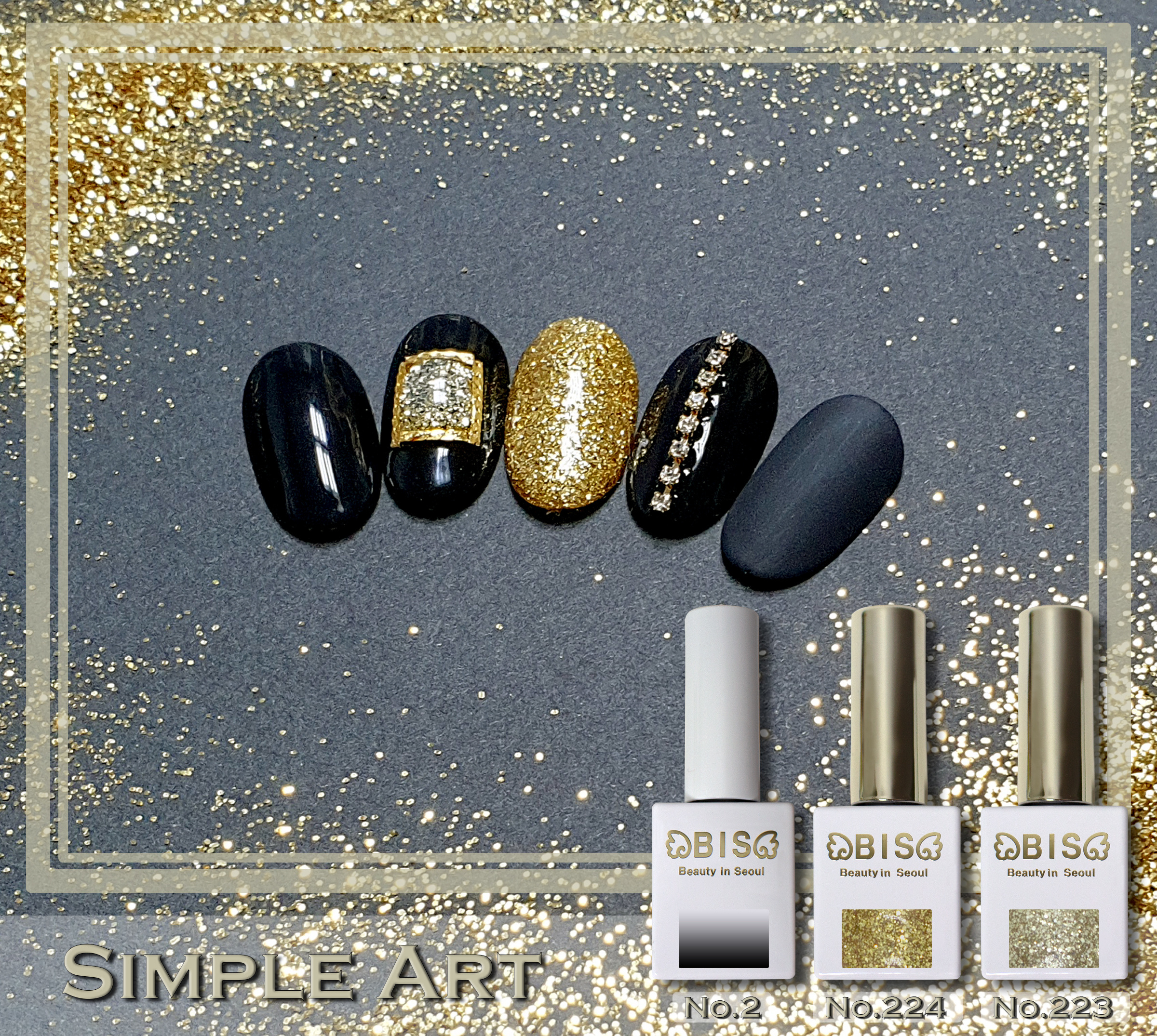 BISGEL 250 Colors Gel Polish Soak Off Gel Nail Kit with Glossy and Matte Gel Top oem Private label Korea