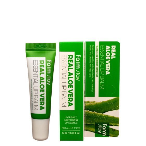 Korean Cosmetic /  Real Aloe Vera Essential Lip Balm / Lip Gloss Long Lasting Lip Care