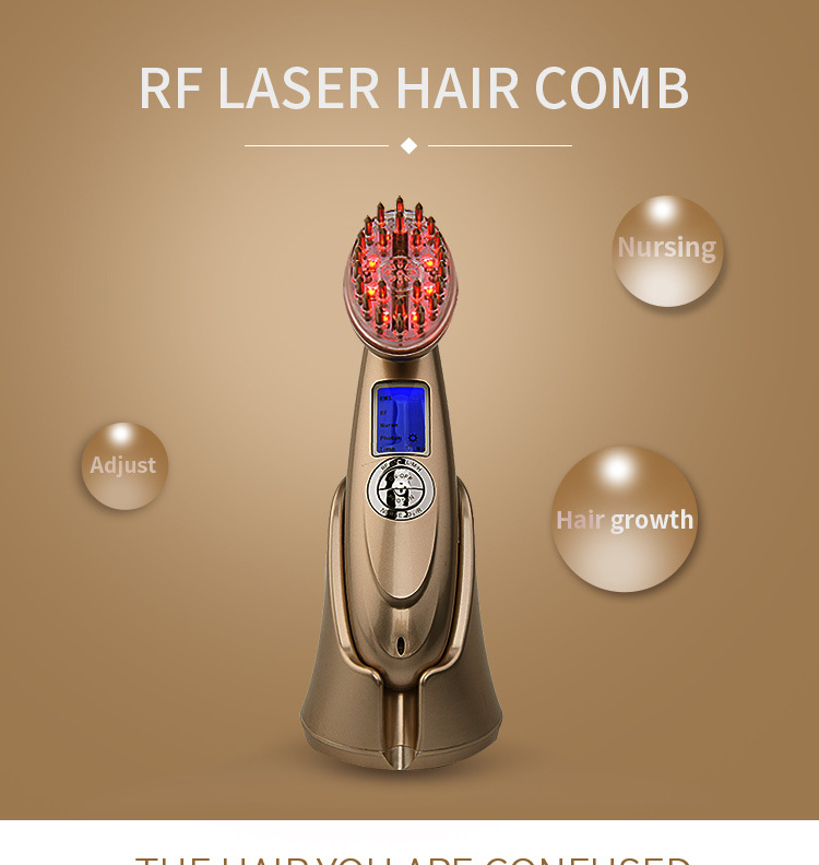 Beperfect Laser Comb Hair Growth Products Useful Hair Brushes For Hair Treatment EMS RF 3LED Light Therapy