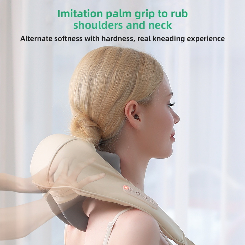 High Quality Shiatsu Neck and Back Massager Heating Neck Shoulder Massager Pain Relief Back Relax