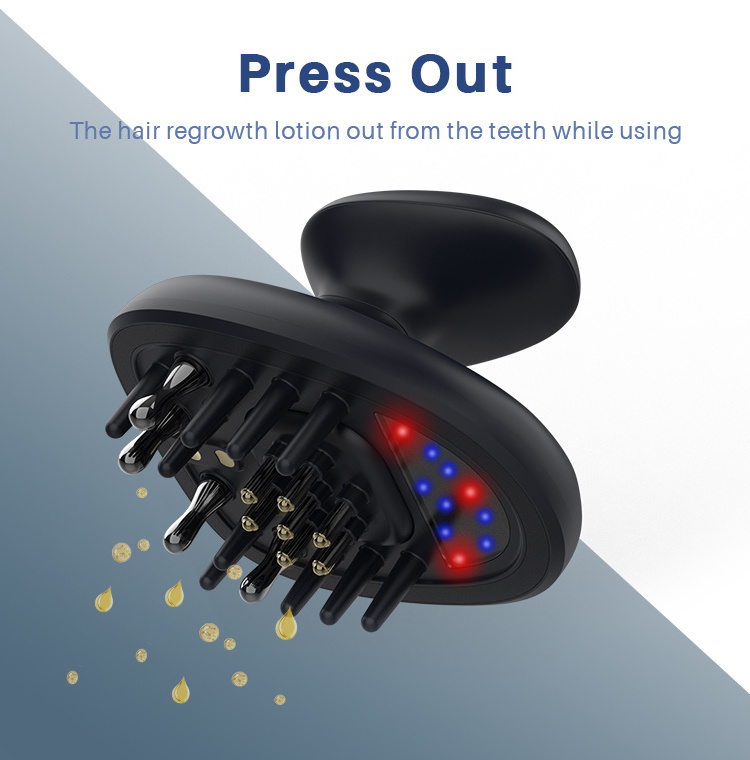 Multi Function Head Massager Electric Red Light Therapy Scalp Massager Brush for Hair Growth Scalp Treatment Machine