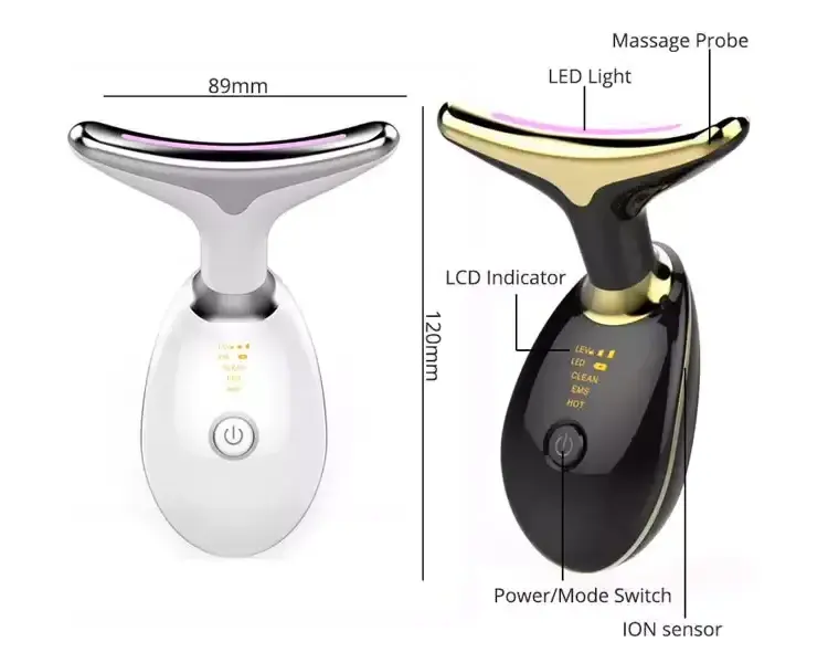 Hot Products EMS Vibration Neck Lift Device Skin Beauty Tools Instrument Facial Machine Face Massager