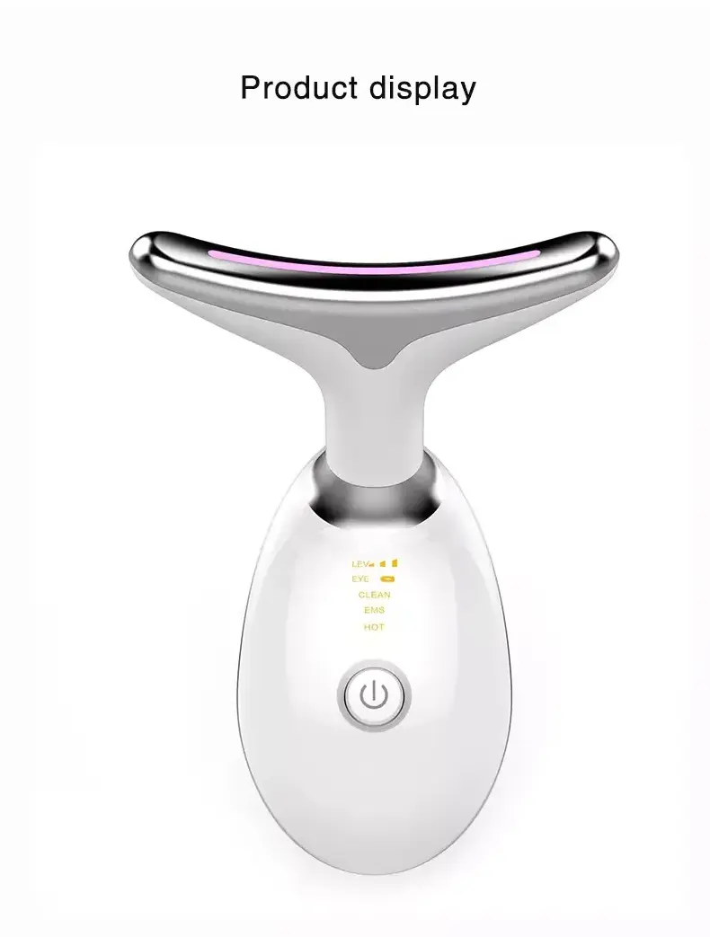 Hot Products EMS Vibration Neck Lift Device Skin Beauty Tools Instrument Facial Machine Face Massager