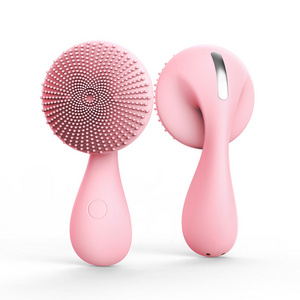 Waterproof Sonic Mini Rechargeable Vibrate Exfoliate Sonic Electric Facial Magnetic Cleansing Brush Massage Machine