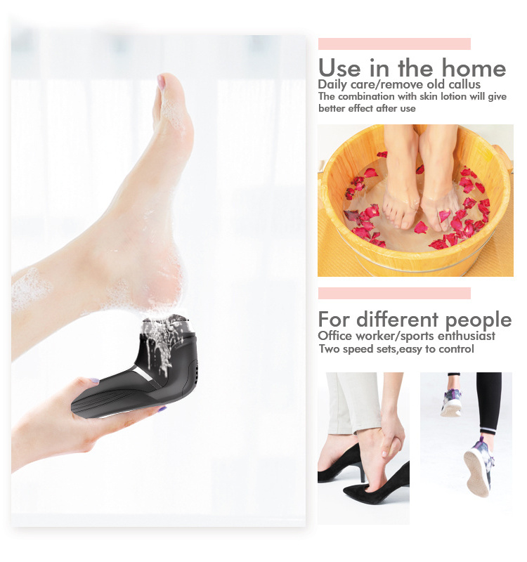 Perfect electric Foot Callus Remover USB Rechargeable Foot Scrubber Hard Dead Skin Professional