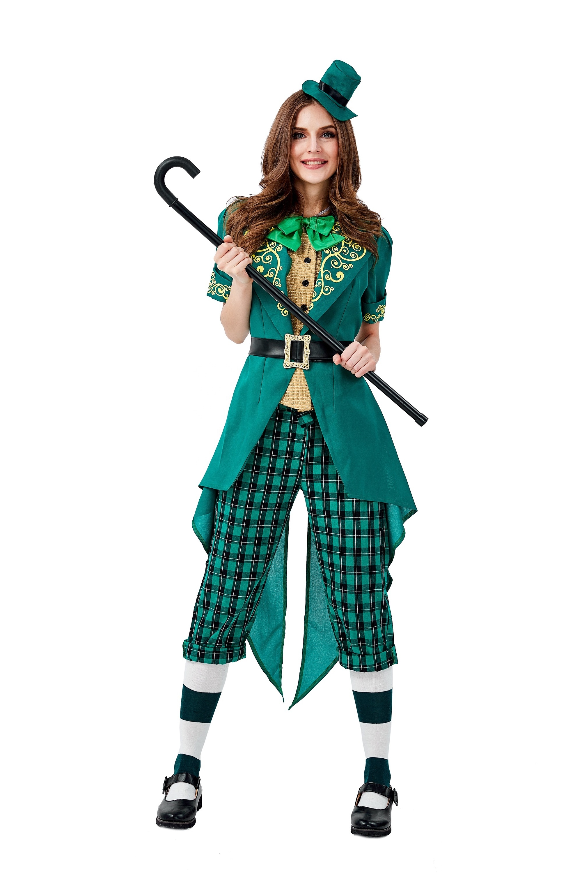 Lucky Leprechaun Adult Costume Fancy Dress Ladies St Patrick Day Irish Costumes