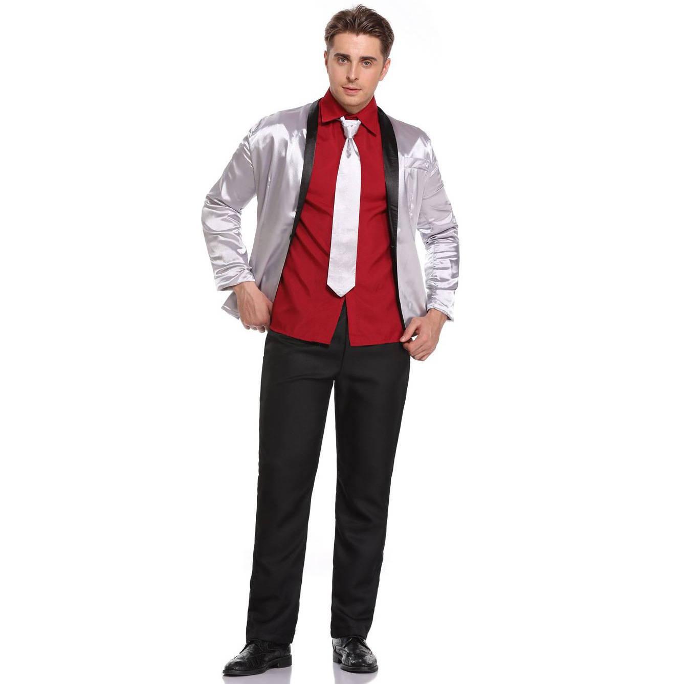 Hot Sale Adults Same Style Suicide Squad Quinn Clown Jared Leto Suit Halloween Costumes For Man