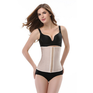 Wholesale Plus Size Solid Waist Trainer 4 Steel Bones Hook And Eye Latex Plus Size Shapers Fitness Shapewear For Adult Women