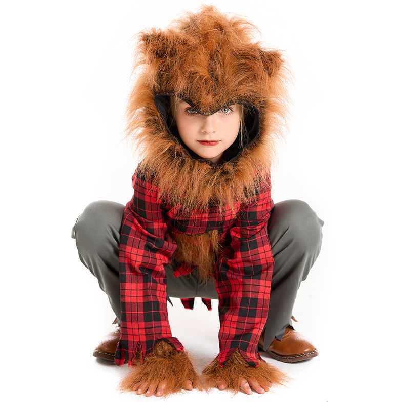 Lovely Lion Jumpsuit Halloween Party Cosplay Clothing Cos Animal Lion Costume For Children