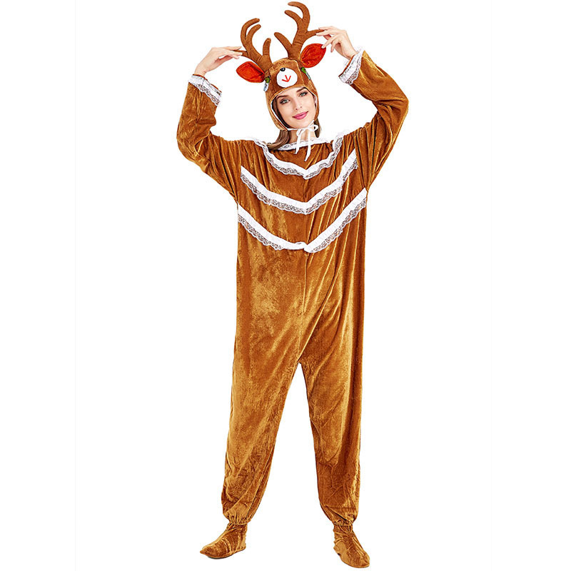 Halloween cosplay animals acting as moose Christmas reindeer performance costumes